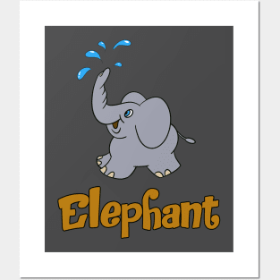 Cute Elephant Posters and Art